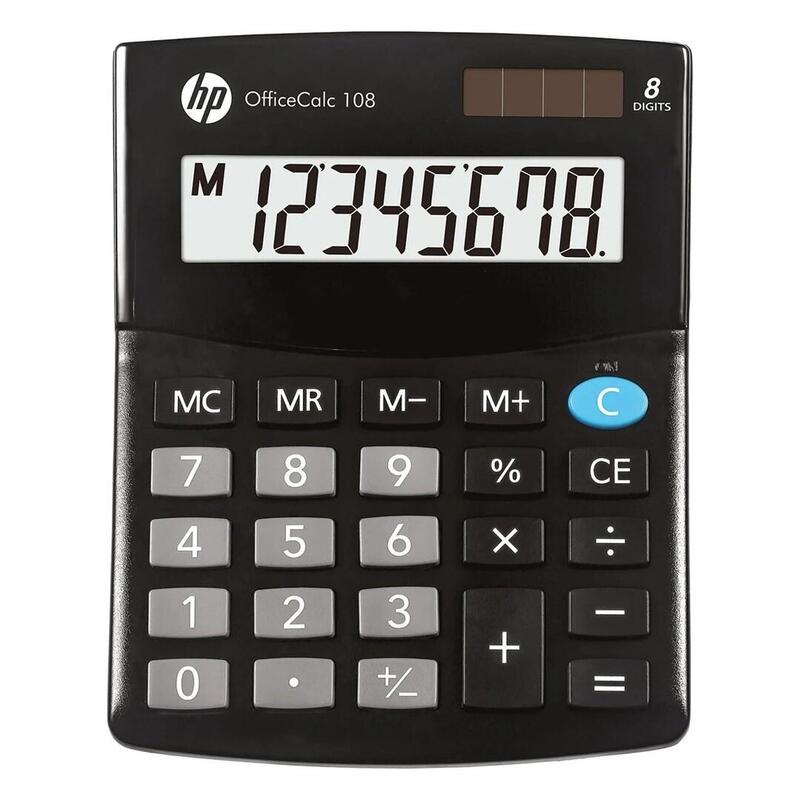 Calculadora De Oficina Hp-Oc 108/Int Bx Negra