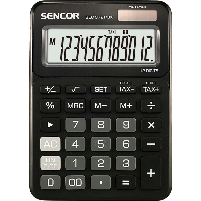Calculator Sec 372bk    Table, 12 Digit Lcd
