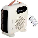 Calefactor Con Ventilador Led Adler Ad 7756 Con Control Remoto