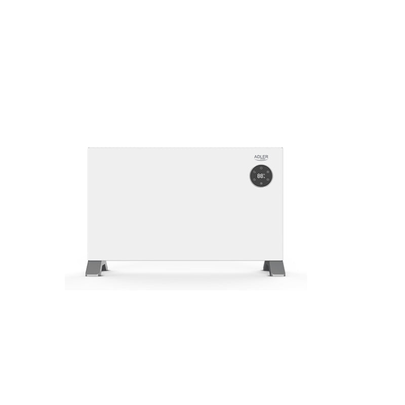 Calefactor De Convección Adler Ad 7752 Lcd Con Control Remoto, Blanco
