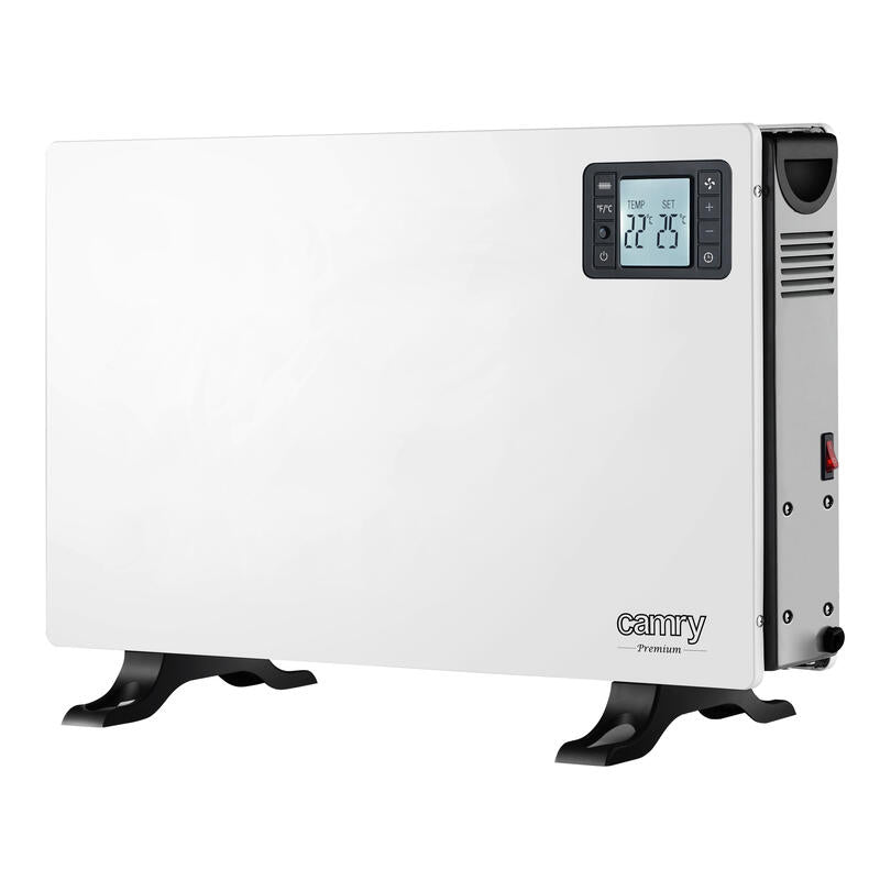 Calefactor De Convección Camry Cr 7739 Con Control Remoto, Lcd, 3 Potencias De Calefacción: 750w-1250w-2000w, Blanco