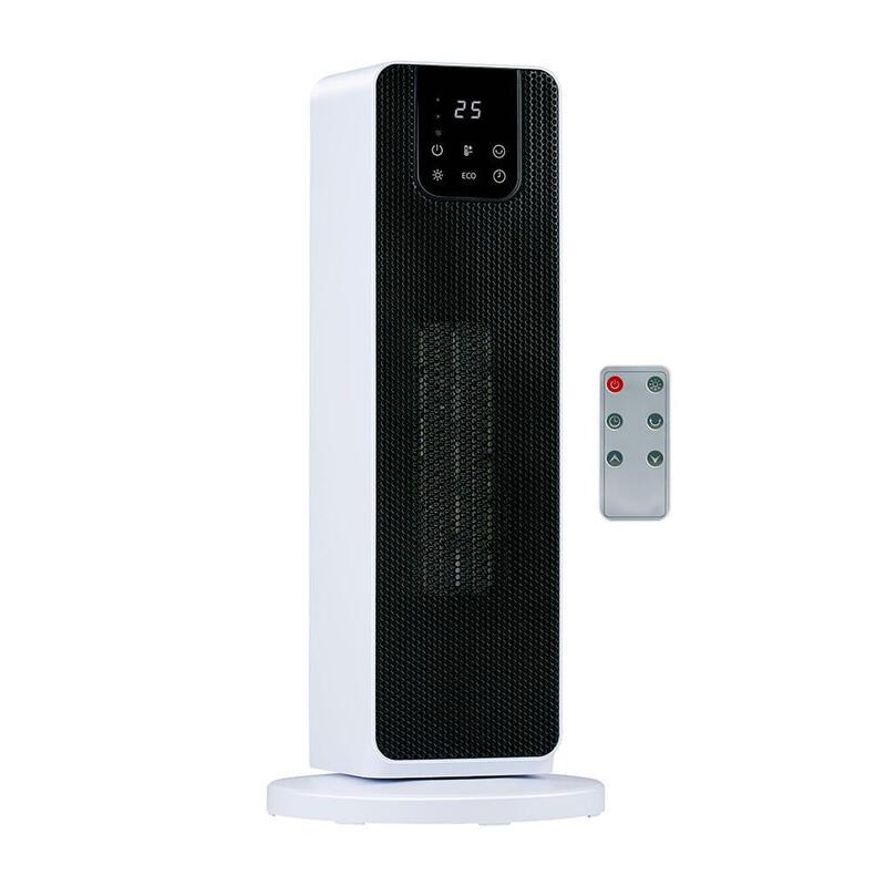 Calefactor De Torre 800/2000 W, Blanco, 21 X 21 X 46 Cm