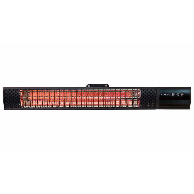Calefactor Sunred Rd-Dark-20, Pared Oscura, Potencia 2000 W, Negro