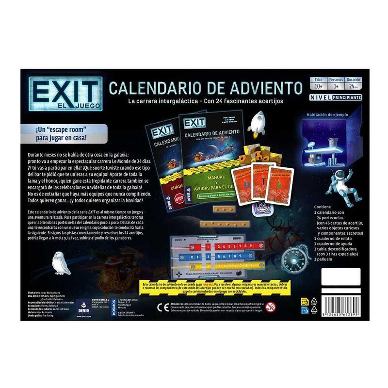 Calendario De Adviento Exit La Carrera Intergalactica