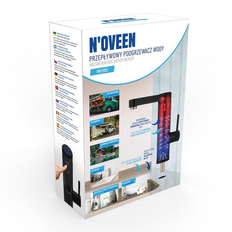 Calentador De Agua Instantáneo N'Oveen Iwh965 Inox Black