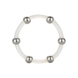 Calexotics - Anillo De Silicona Con Cuentas De Acero Talla Xl