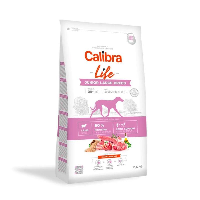 Calibra Dog Life Junior Large Breed Lamb - Alimento Seco Para Perros - 2,5kg