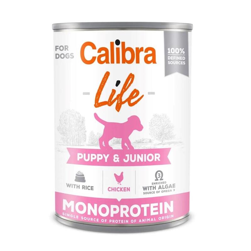 Calibra Dog Life Puppy & Junior Chicken & Rice 400g