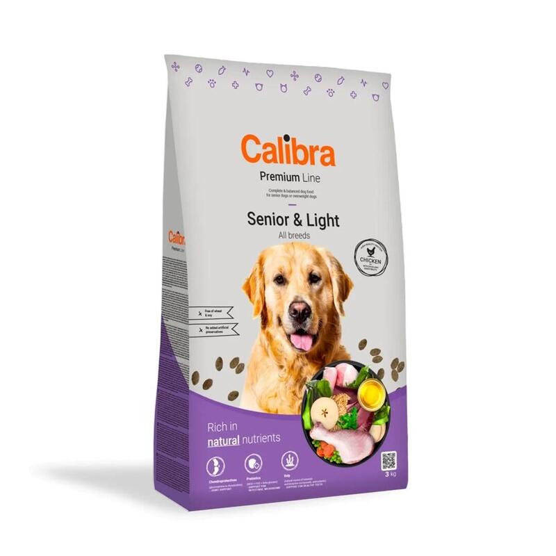 Calibra Dog Premium Line Senior&Light Chicken - Dry Dog Food - 3kg
