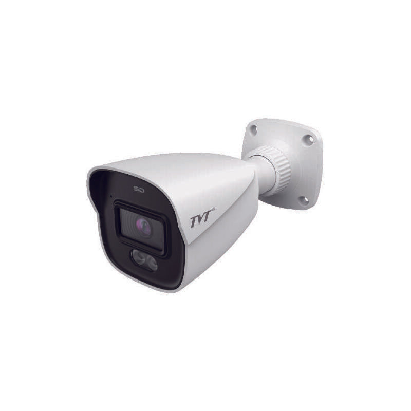 Cámara Bullet Ip 2mp 2.8mm Iluminación Dual Ir30 Luz Blanca Ip67 Audio