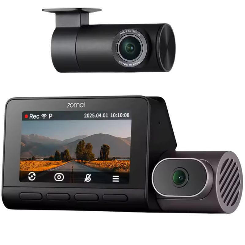 70mai Dash Cam 4k T800 + Cámara Trasera 70mai Rc41 -  Premium Set
