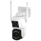 Cámara De Seguridad Escam Pt210 Lente Dual, Wifi, Detector De Movimiento Blanco