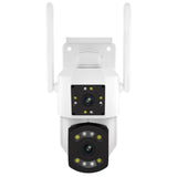 Cámara De Seguridad Escam Pt210 Lente Dual, Wifi, Detector De Movimiento Blanco