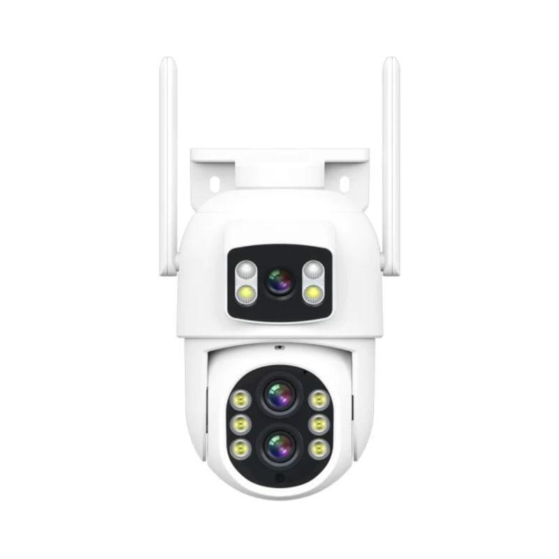 Cámara De Seguridad  Escam Qf500 5+5 Mp Lente Dual Wifi Blanco