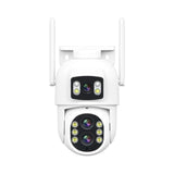 Cámara De Seguridad  Escam Qf500 5+5 Mp Lente Dual Wifi Blanco