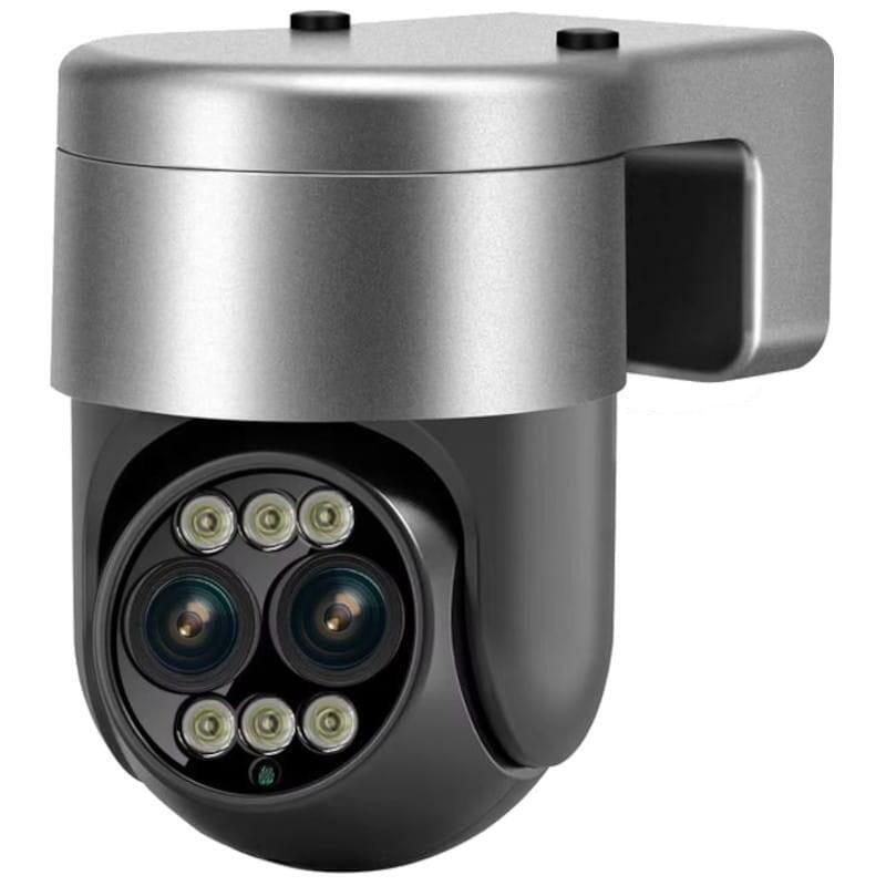 Cámara De Seguridad Ip  Escam G03 4+4 Mp Lente Dual Ptz Zoom 8x Wifi Gris