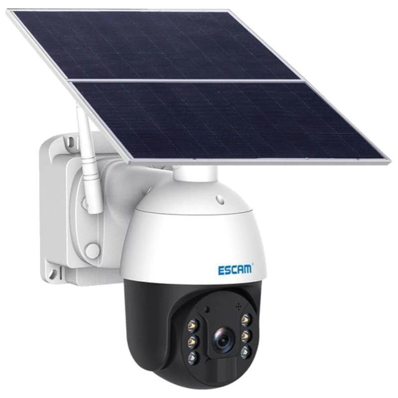 Cámara De Seguridad Ip Escam Qf724 Solar 4g/Lte 24 Horas De Grabación Blanco