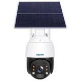 Cámara De Seguridad Ip Escam Qf724 Solar 4g/Lte 24 Horas De Grabación Blanco