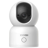 Cámara De Seguridad Ip  Zosi C518 3mpx Visión Nocturna Ia P/T Wifi 5g Blanco + Tarjeta Microsd 32gb