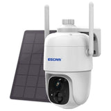 Cámara De Vigilancia Ip Escam G24 3m Wifi Panel Solar Blanco
