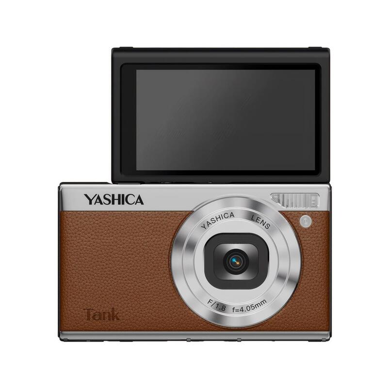 Cámara Digital Yashica Tank Compacta Marrón