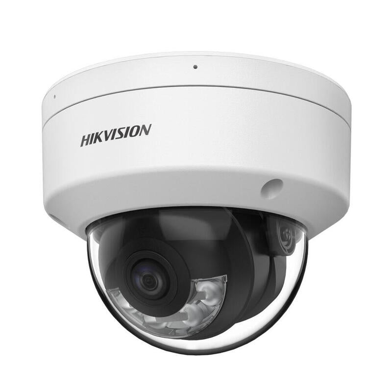 Cámara Domo 2mp Poc 2.8mm Colorvu 24/7 Híbrida Ir Y Luz Blanca 40m