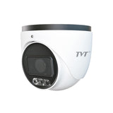 Cámara Domo Ip 4mp 2.8-12mm Iluminación Dual Luz Blanca Ir40 Wdr120 Audio Mic Ip67 Tvt