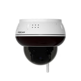 Cámara  Foscam D8t - 4k 8mp Wifi Dome De Vigilancia Con Función Pt Motorizada Detección De Personas Y Vehículos Ik10 Protección Vandálica Wifi 6 (Blanco)