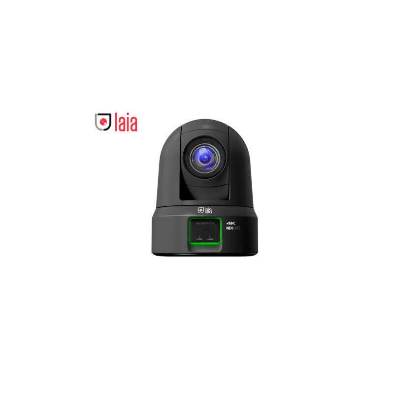 Cámara Laia (Prc-425nb) Broadcaster Pro 25x Ndi 3g (Black) Ptz, Sensor Sony Cmos 1/1,8", 4kp60, Lente Con Zoom Óptico 25x. Usb 3.0, Hdmi, Sdi, Lan Y Licencia Ndi. Ia Con Autoseguimiento. Tally. Color Negro. 3 Años De Garantía Prime Suppor