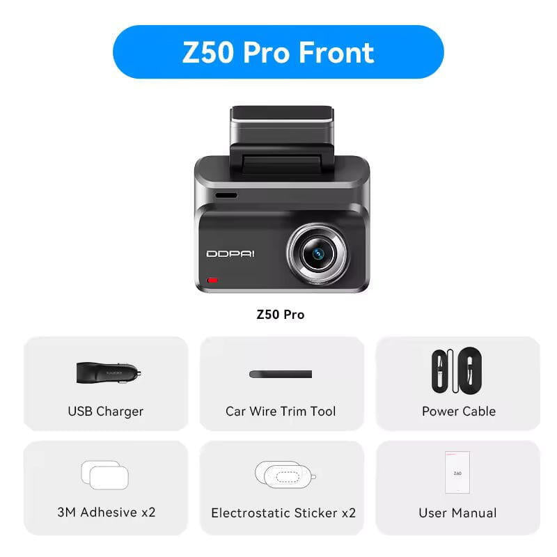 Cámara Para Coche  Ddpai Z50 Pro 4g Dual 4k Dash Cam