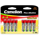 Camelion Aa/Lr6, Alcalina Plus, 8 Pieza(S)
