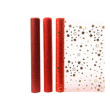 Camino De Mesa De Organza 3 Modelos Surtidos Rojos 200x35cm