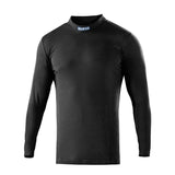 Camiseta De Manga Larga Y Cuello Perkins, Negra, B-Rookie, Talla Xxl