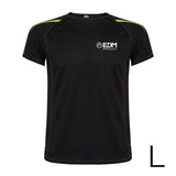 Camiseta Deportiva Negra Talla-L Roly