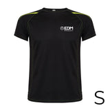 Camiseta Deportiva Negra Talla-S Roly