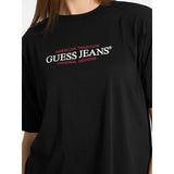 Camiseta Guess Para Mujer American Tradition Holgada Talla L  - W4yi08k8hm0 Negra