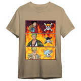 Camiseta Monkey D. Luffy, Roronoa Zoro & Sanji One Piece Adulto Talla M