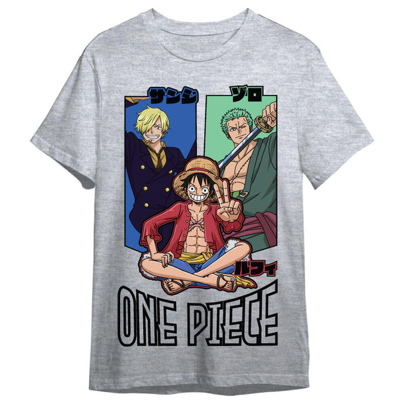 Camiseta Monkey D. Luffy, Roronoa Zoro & Sanji One Piece Adulto Talla Xl