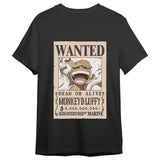 Camiseta Monkey D. Luffy Wanted One Piece Adulto Talla 2xl
