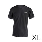 Camiseta Negra Talla-Xl Manga Corta Bordado