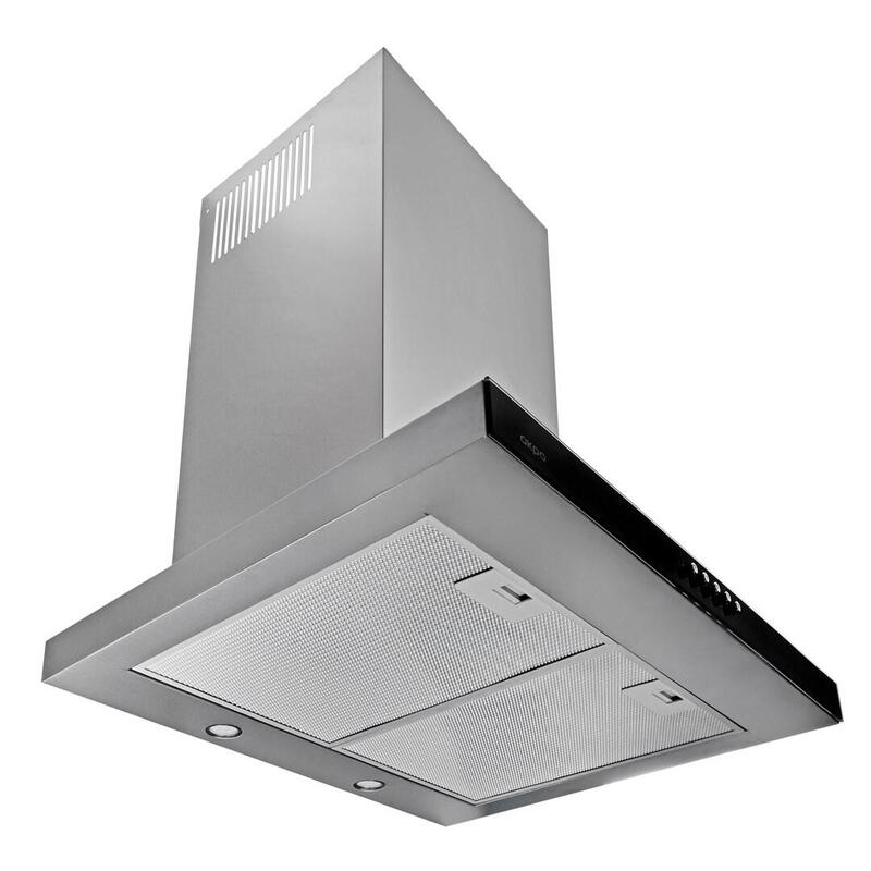 Campana Akpo Wk-4 Feniks Slim Glass 60 Inox Eco De Pared De Acero Inoxidable