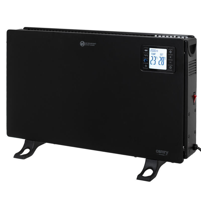 Camry Cr 7739 Convection Fan Heater With Remote Control, Lcd Display, Black