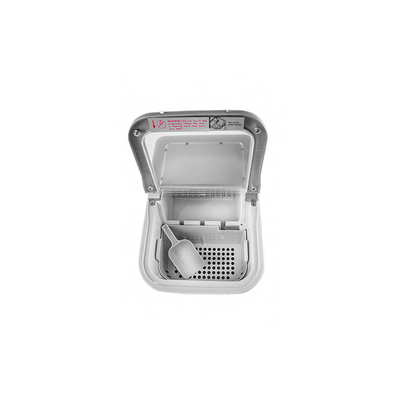 Camry Cr 8073 Fabricador De Cubitos De Hielo, Capacidad De Producción De Hielo 12 Kg, Depósito De Agua 2,2 L, Gris
