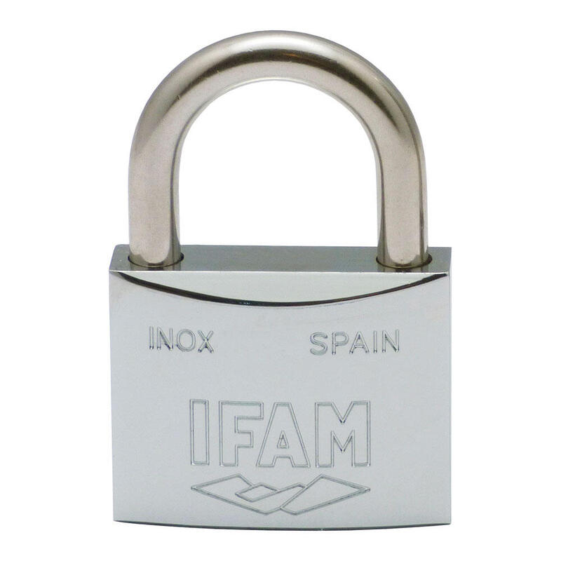 Candado Inoxidable 40al 40mm Con 2 Llaves. Arco Largo. Ifam