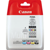 Canon Ink Cli-581 C M Y Bk Multi Bl Sec