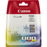 Canon Tinta Multipack C / M / Y Bj-W8500 (Pack 3) - Cli8