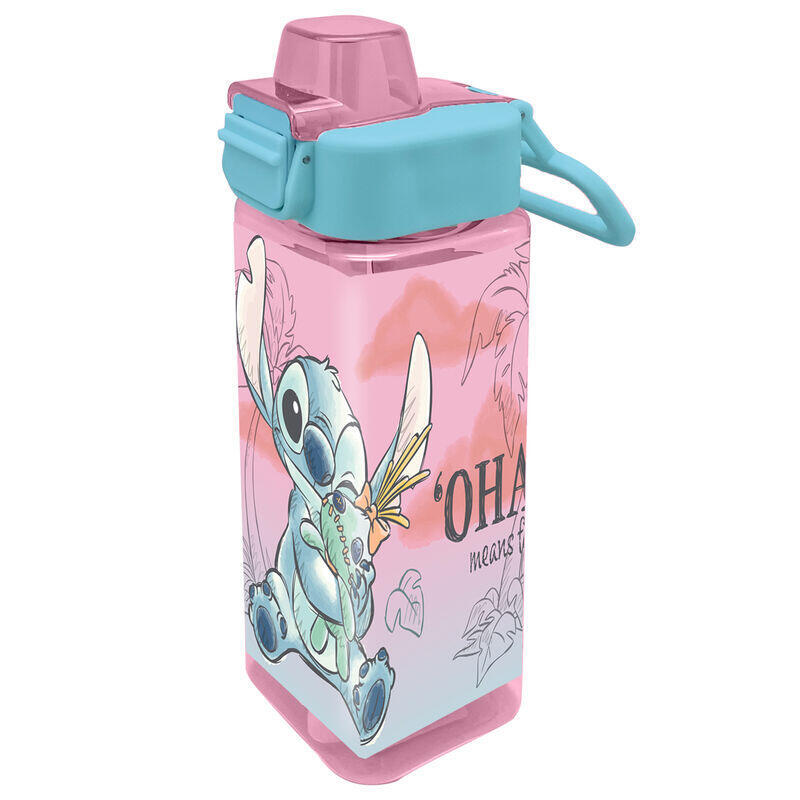Cantimplora Cuadrada Stitch Disney 500ml