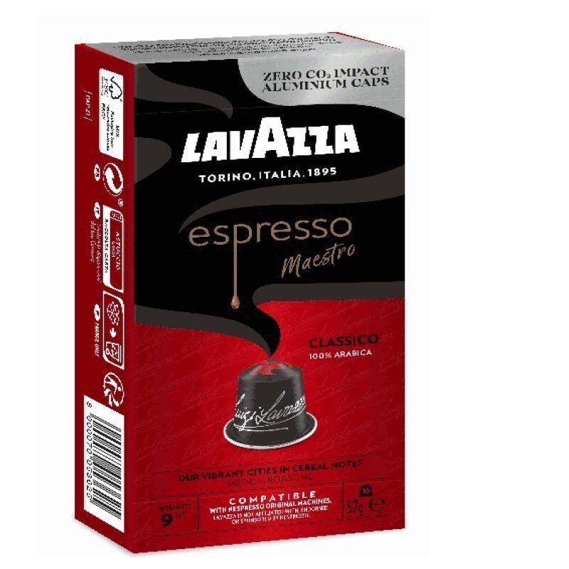 Cápsula Lavazza Espresso Maestro Clásico Para Cafeteras Nespresso Caja De 10