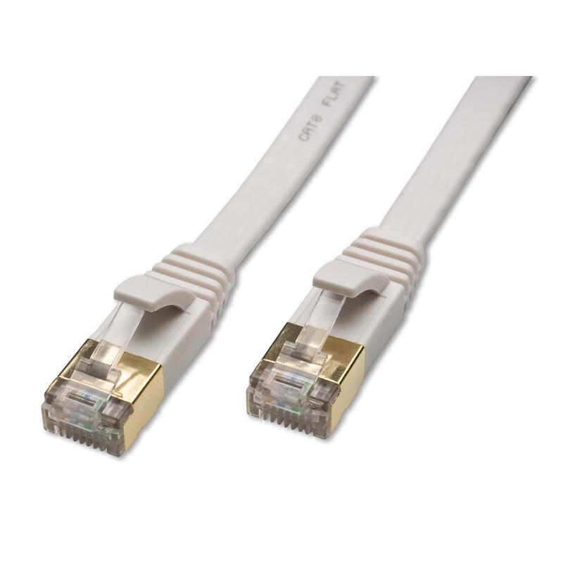 Captiva Cable Cable De Red Cat 8 Cable Fr Netzwerk, Lan Und Ethernet 2m Wei