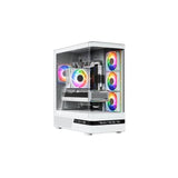 Caja Pc Volcano Aq200 Argb Midi White